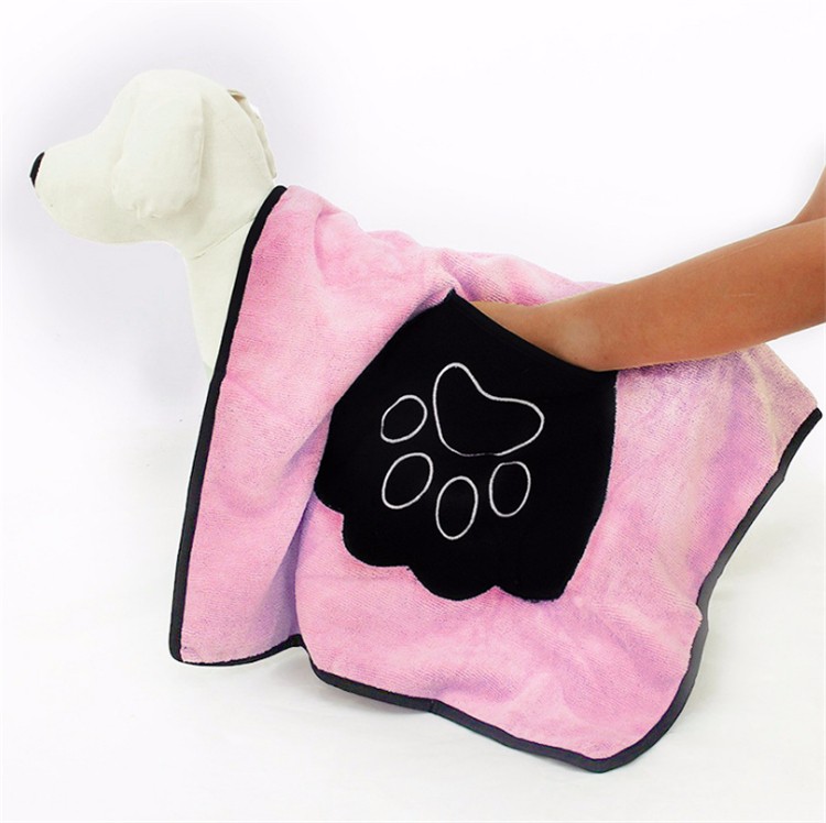 Asciugamano per cani guanto in microfibra personalizzato, asciugamano per  animali domestici, regalo per cani, toelettatura per